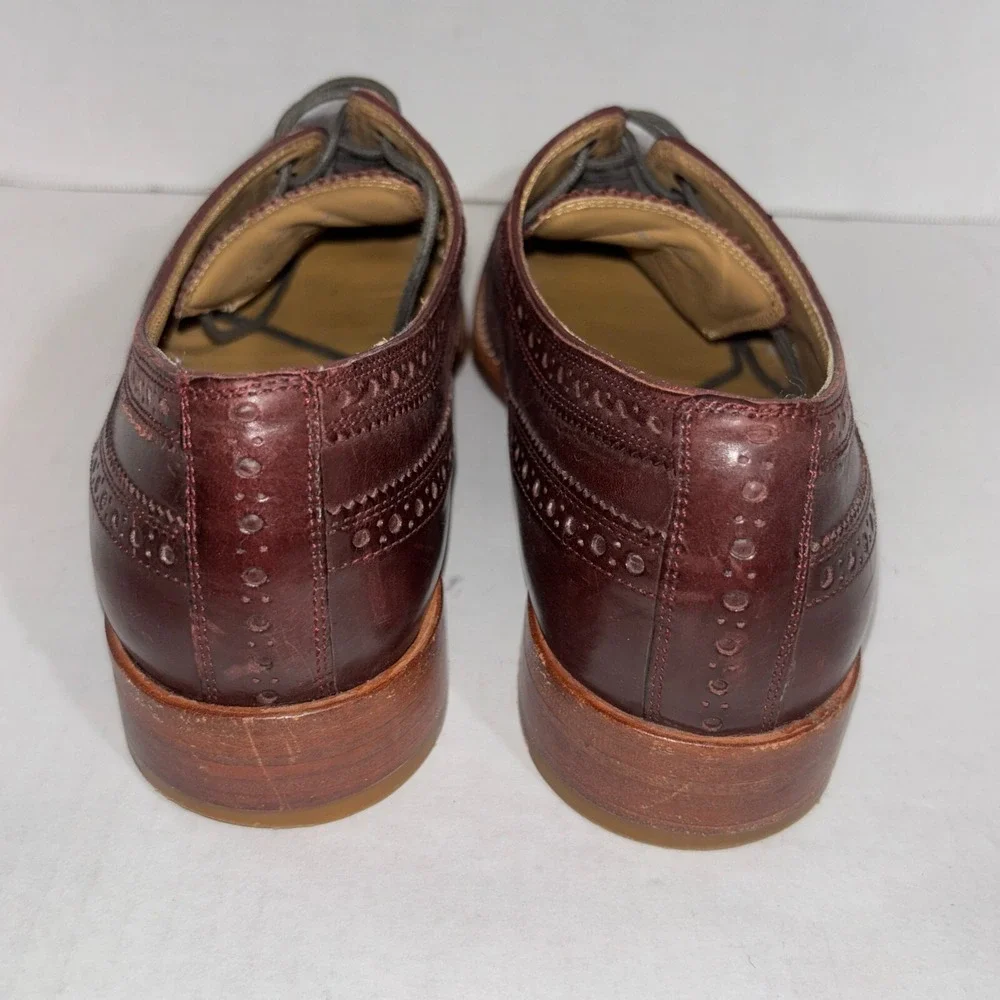 Cole Haan Z16103* Men's Lionel Longwing Brown Oxford‎ Dress Shoe Size 8.5 M